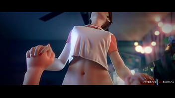 3d hentai gamer girl fucks her boyfriend