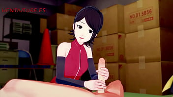 Boruto Hentai — Sarada Jerkoff, sucks, titjoob and is Fucked by Boruto