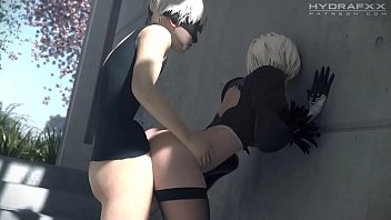2B riding 9S big dick(sound)