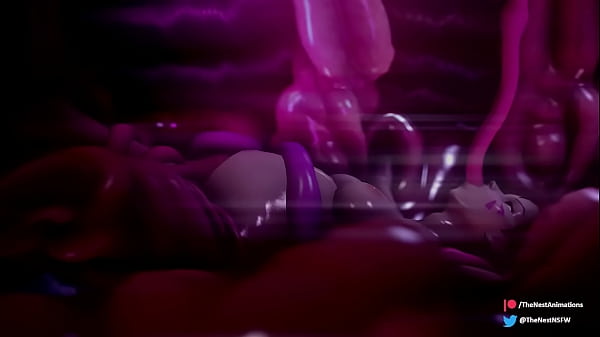 D.va gets Fucked and Impregnated by Tentacles in The Nest