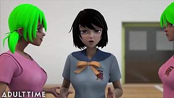 BDSM Fucking Machines for Hentai Teens! Giant Teacher Sucks Cock Too!