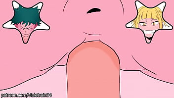 Midoriya fucks Himiko Toga in her pussy and ass