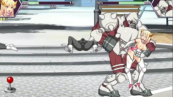Pretty princess in sex with men in funny costumes in action hentai gameplay