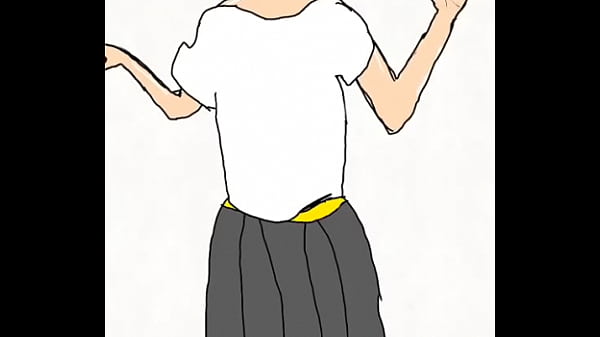 Mala animación de mujer mostrando sus tetas